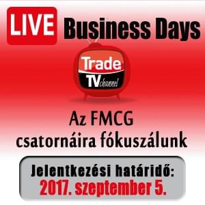Business Days 2017. szeptember 26-29. <br> Trade TV – Az FMCG csatornáira fókuszálunk