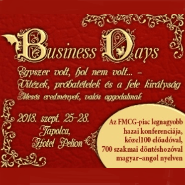 Business Days 2018. szeptember 25-28.