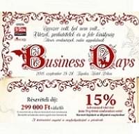 Business Days 2018. szeptember 25-28.