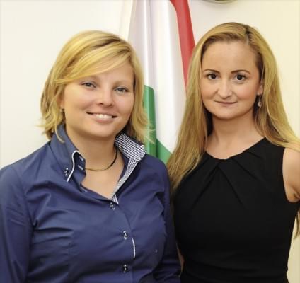 Ducsai-Oláh Zsanett, vezérigazgató és Pál Kata ágazati, technológia és tudástranszfer igazgató Magyar Nemzeti Kereskedőház