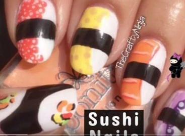 Sushi with nail art – Video of the day