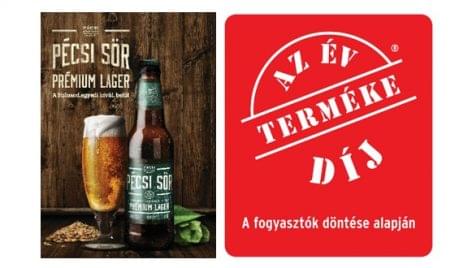 A Pécsi Sör Prémium Láger lett az Év Terméke sörök kategóriában