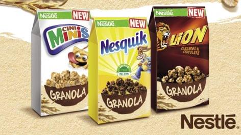 Nestlé Granola  – NESQUIK, CINI MINIS, LION