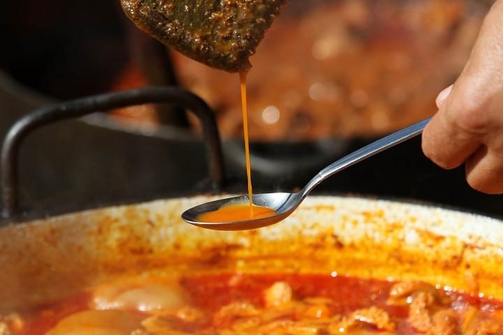 Stew to be made of five hundred sheeps at the sheep cooking festival in ...