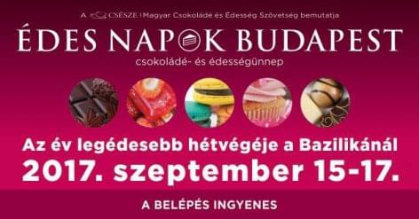 Csokoládé- és édességünnep a Bazilika előtt Budapesten