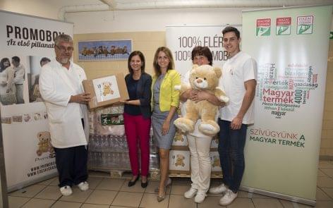 The PromoBox Hungarian Product Gift Packs were transported into a hospital and into a temporary home