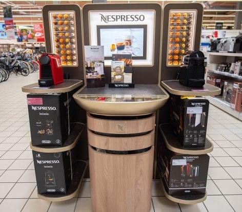 Már az Auchanban is kaphatók a Nespresso kávégépei