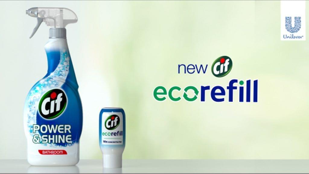 Cif innovative athome refill will remove 1.5 million plastic bottles