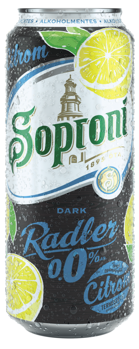 Soproni Dark Radler 0,0% Citrom