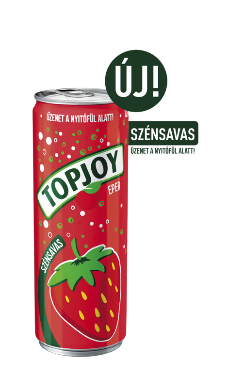 Topjoy strawberry-flavoured canned CSD