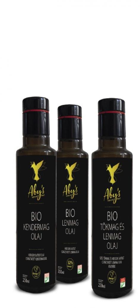 Aby’s cold-pressed organic oils, 250 ml