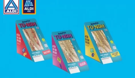 Alga alapú vegán tonhalas szendvics az Alditól