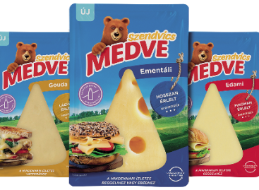 Medve Emental, Edam and Gouda hard cheese