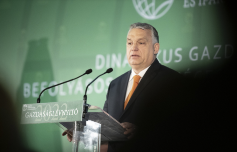 A Magyar Kereskedelmi és Iparkamara gazdasági évnyitóján Orbán Viktor is beszédet mondott