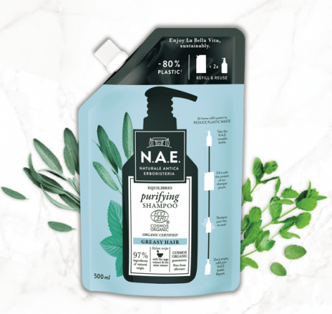 N.A.E. Tisztító shampoo refill