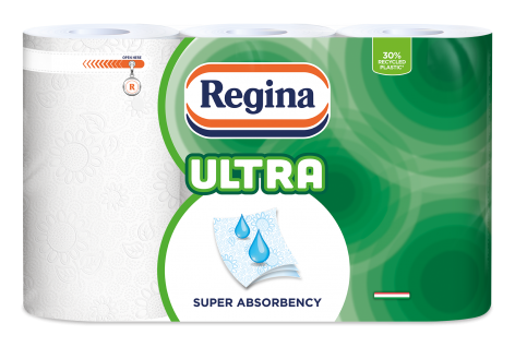 Regina Strong and Ultra 2-roll, 3-ply paper towels