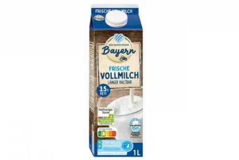 Saját márkás tejjel csökkenti az emissziót a Lidl Németország