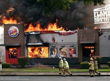Mit jelent, ha égnek a Burger Kingek? – A nap képe