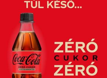 Megérkezett a Coca-Cola Zéró Cukor Zéró Koffein termék