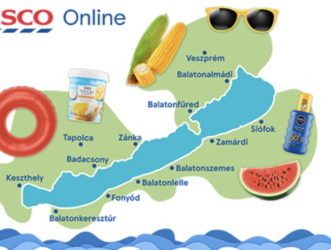 Tesco is already delivering to 73 settlements on the shores of Lake Balaton