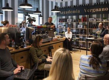 Caffè Vergnano is gaining market share in the super premium category and is expanding with a training center in Hungary