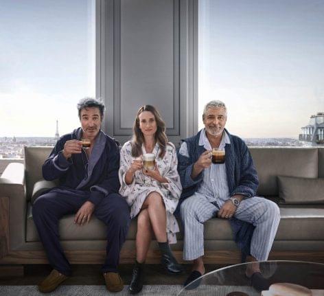 Új reklámfilmjében a Nespresso megint összehozza George Clooney-t és Jean Dujardint