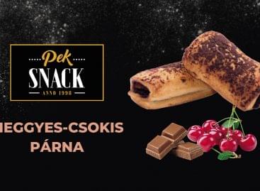 Pek-Snack sour cherry and chocolate pastry